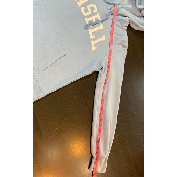 Lasell‎ University Hoodie Sweatshirt Women's Medium Blue Comfy Redshirt - Picture 10 of 12